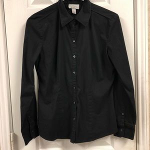 Ann Taylor Black Dress Shirt